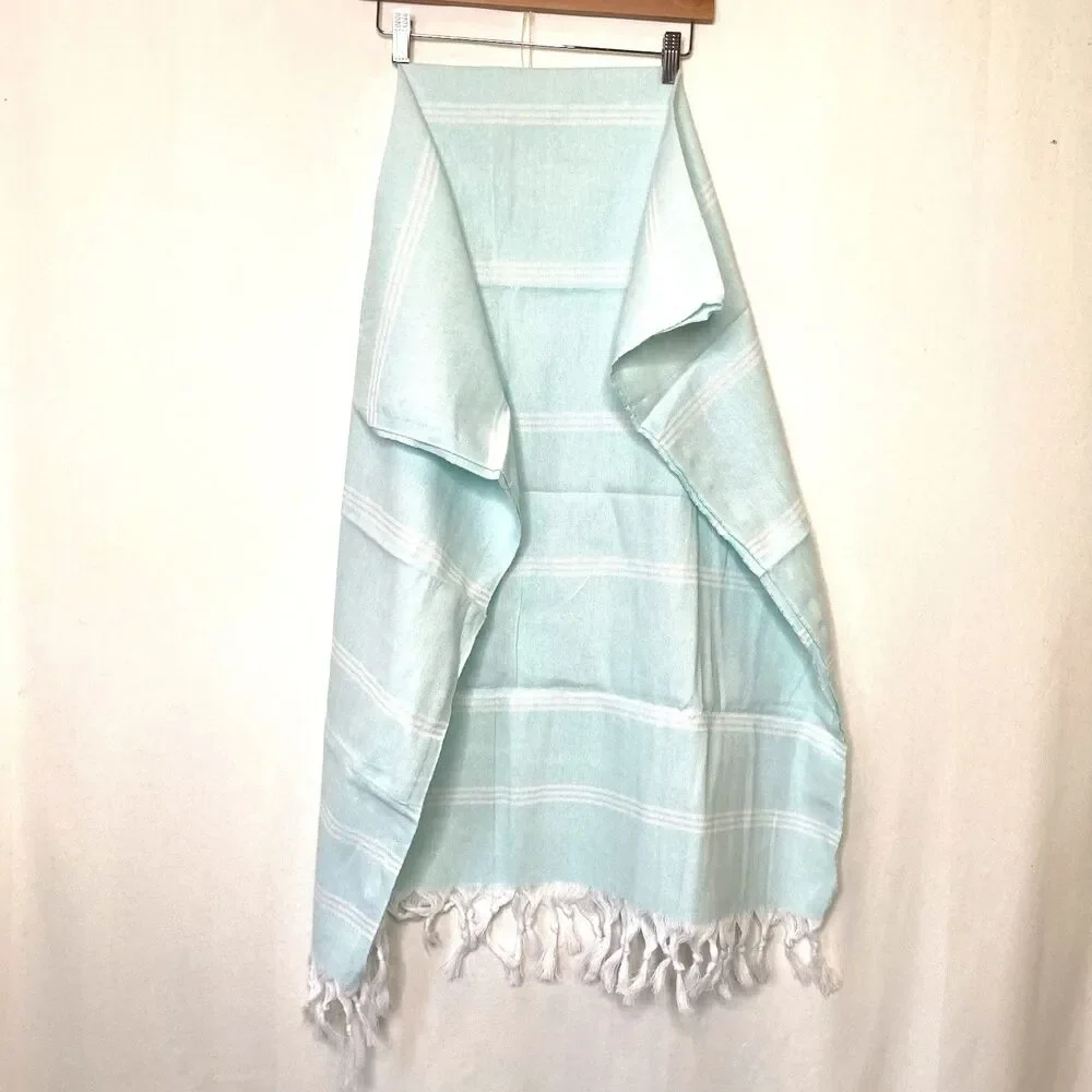 Ella Lou Bliss Organic Turkish Beach Towel 100% Organic Cotton Hand- Loomed NEW